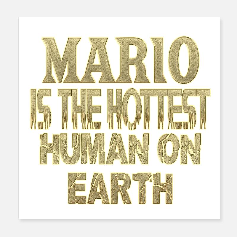 Mario Poster 20x20 cm