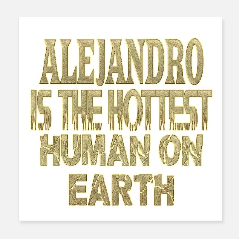 Alejandro Poster 20 x 20 cm