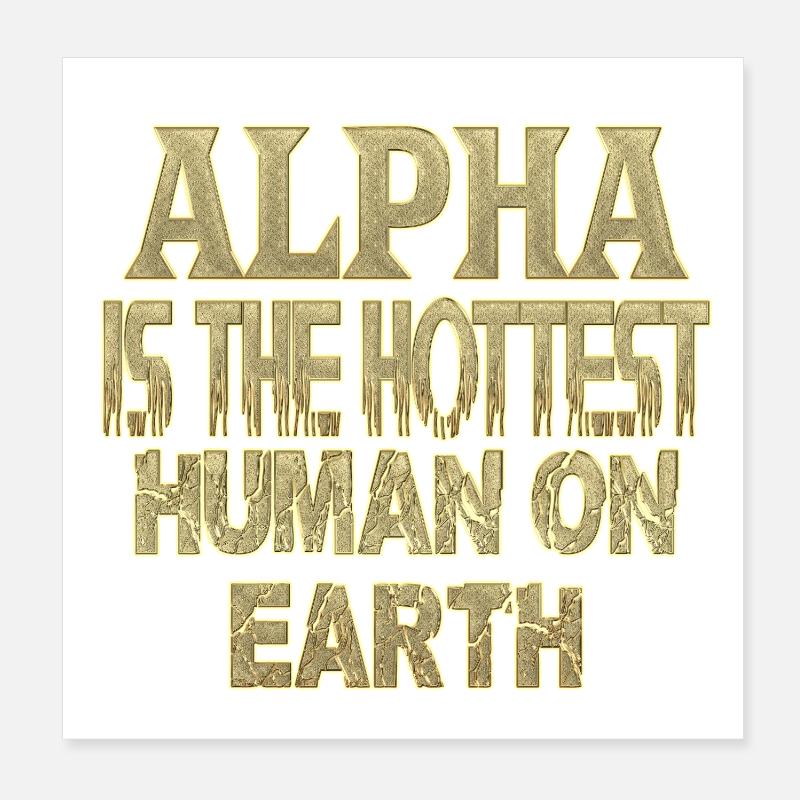 Alpha Poster 20x20 cm