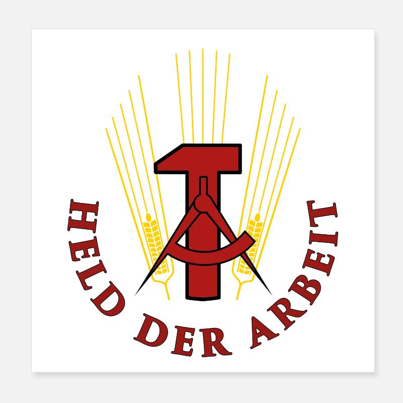 Held der Arbeit Poster 20x20 cm