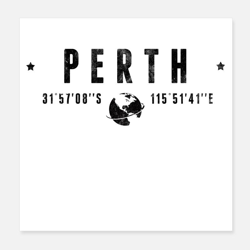 Perth Poster 20x20 cm