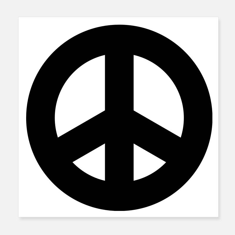 Signe de paix Poster 20 x 20 cm