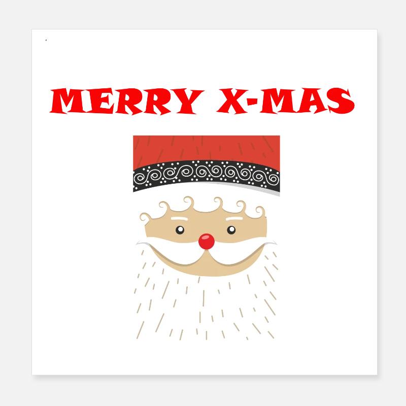 Merry X mas avec Nicholas Poster 20 x 20 cm