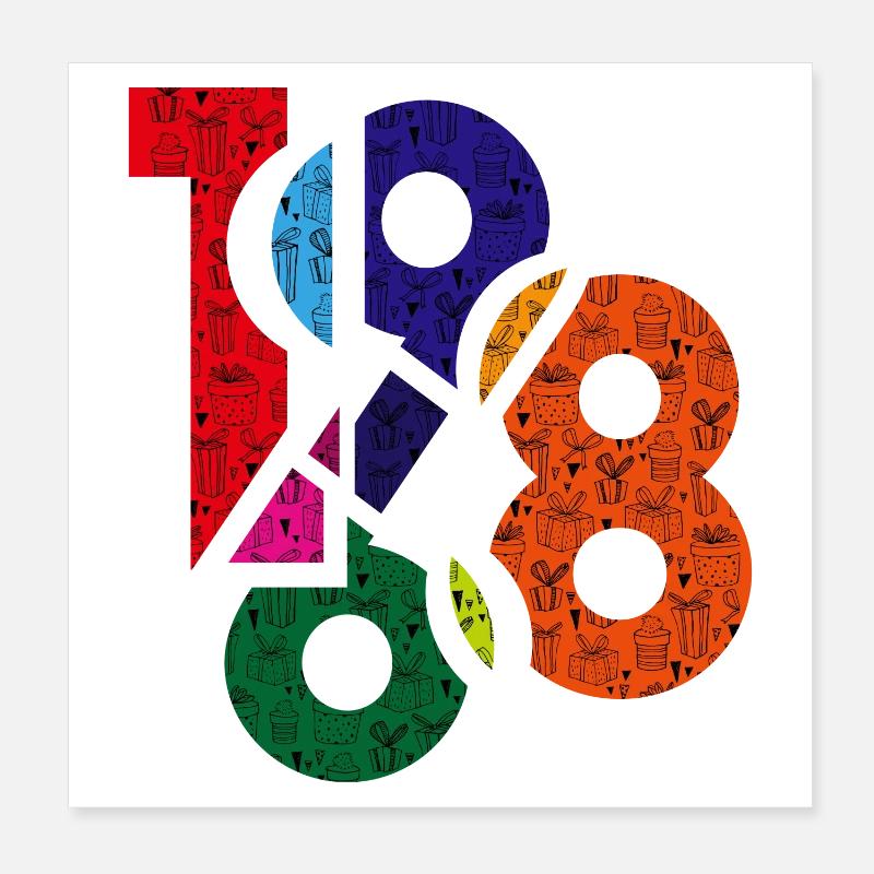 1968 Poster 20 x 20 cm