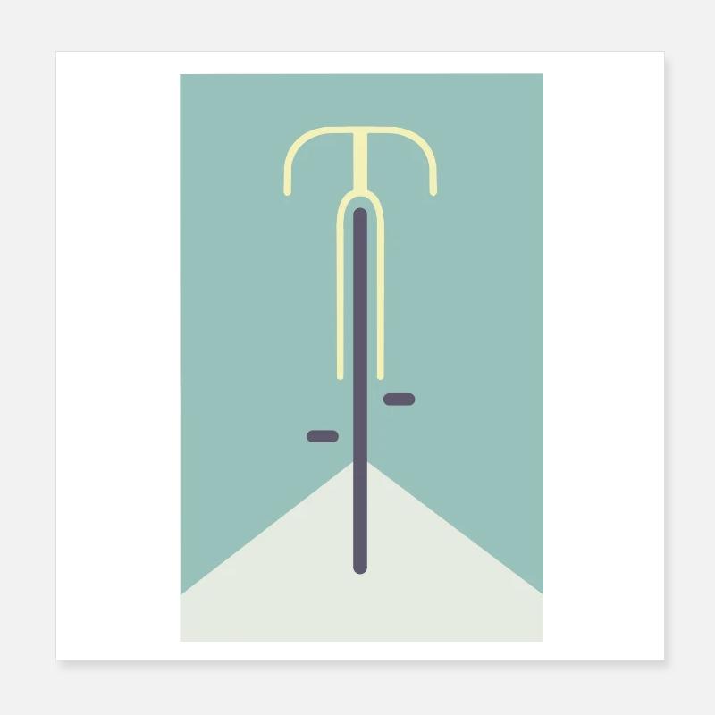 vélo, vélo, vélo, VTT Poster 20 x 20 cm