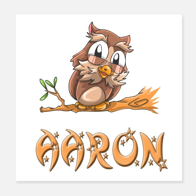 Eule Aaron Poster 20x20 cm