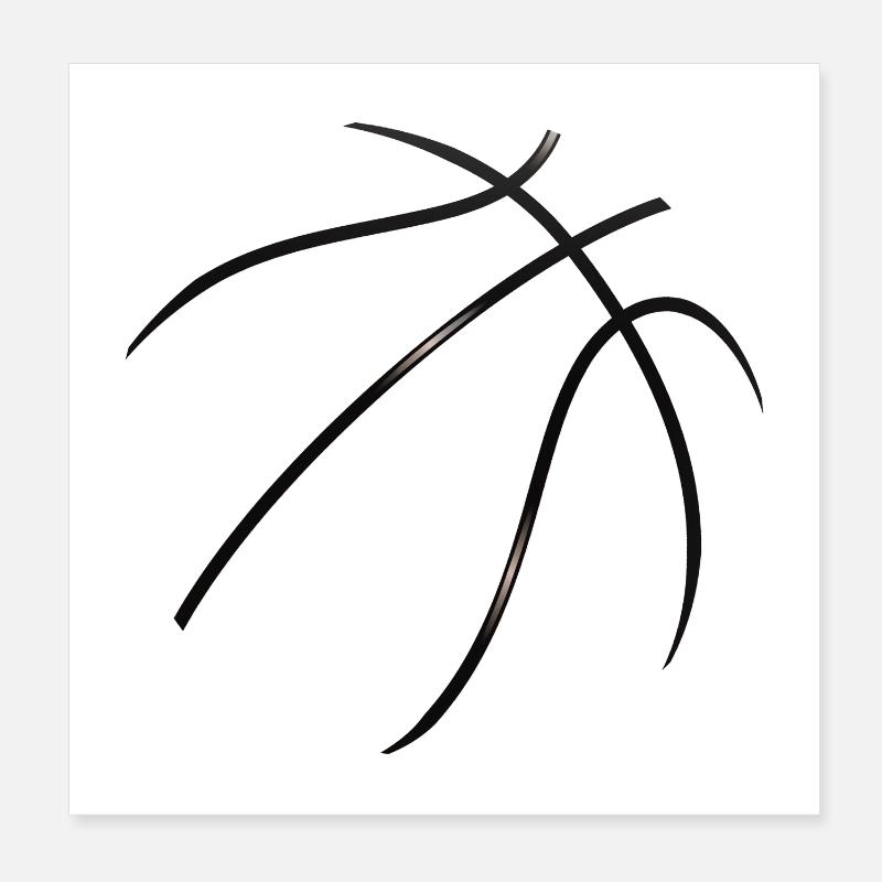 Basket-ball Poster 20 x 20 cm