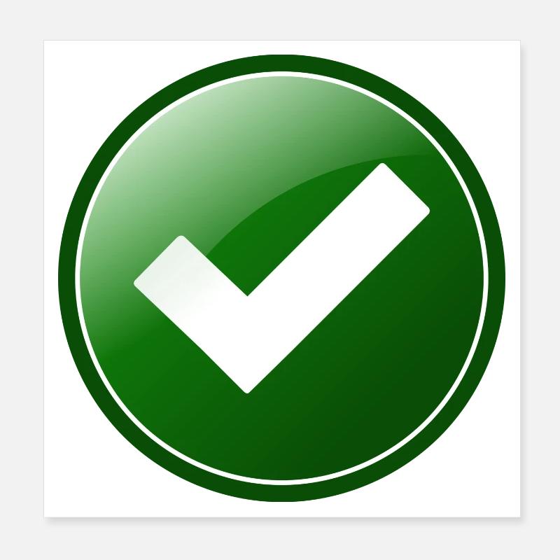 approved Poster 20x20 cm