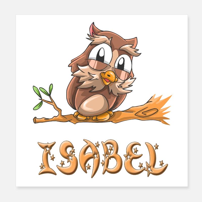 Eule Isabel Poster 20x20 cm