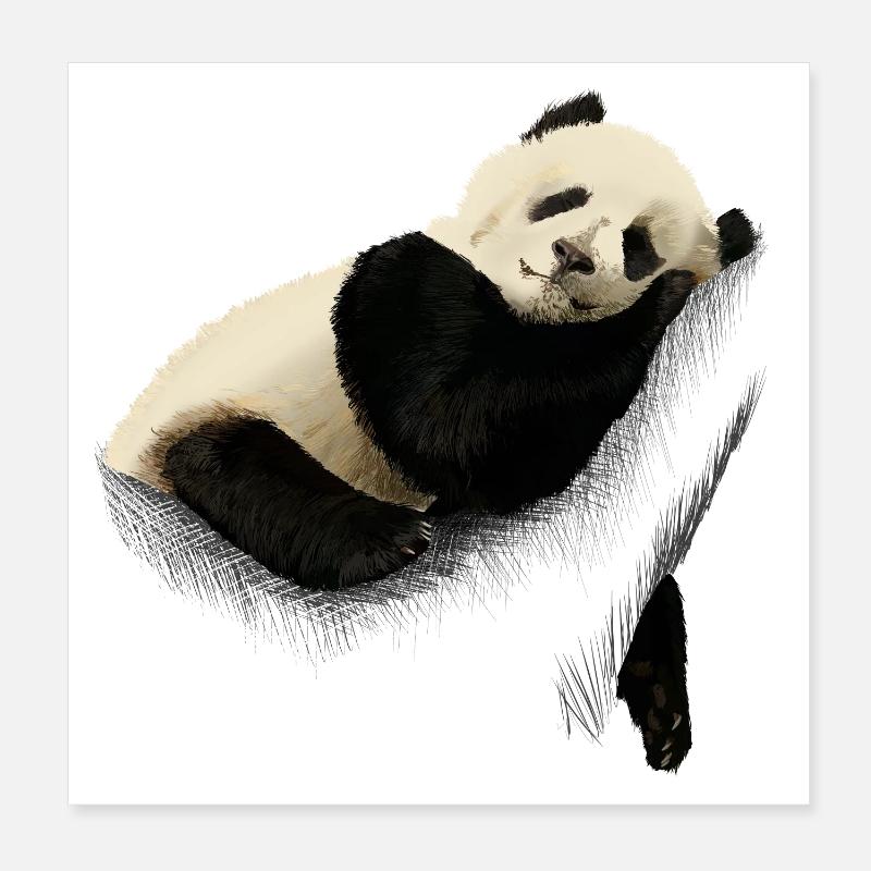 Panda Poster 20 x 20 cm