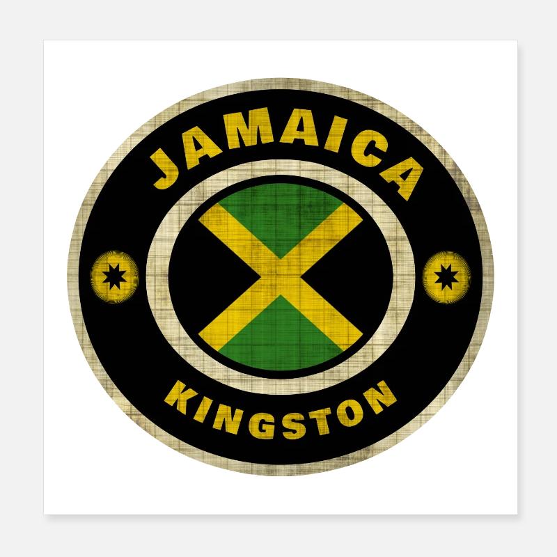 Jamaica / Gift / Gift Idea Poster 8" x 8" (20x20 cm)