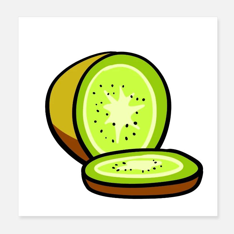 kiwi Poster 20 x 20 cm