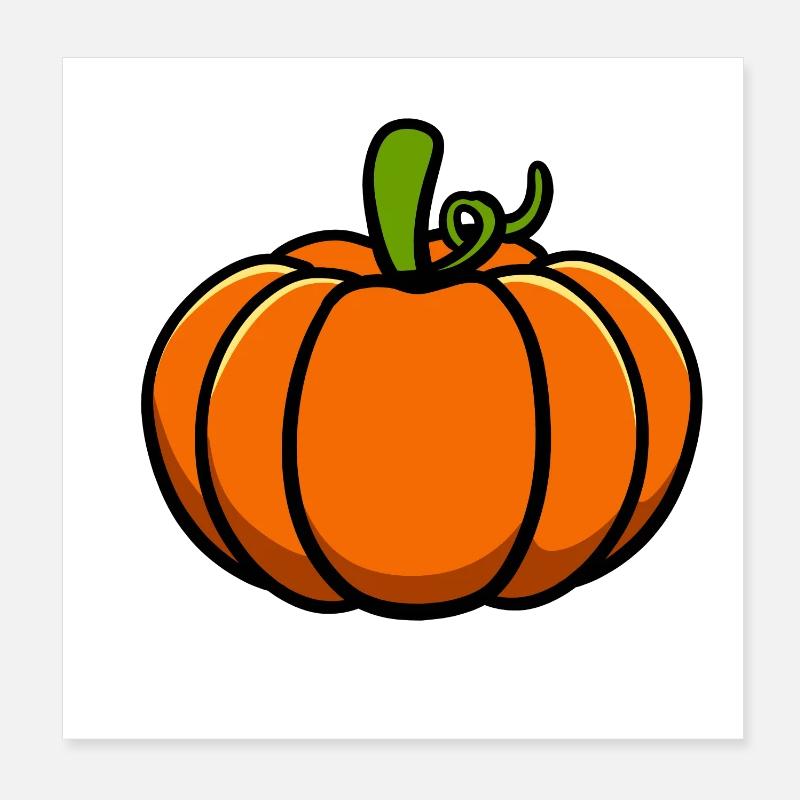 pumpkin Poster 8" x 8" (20x20 cm)