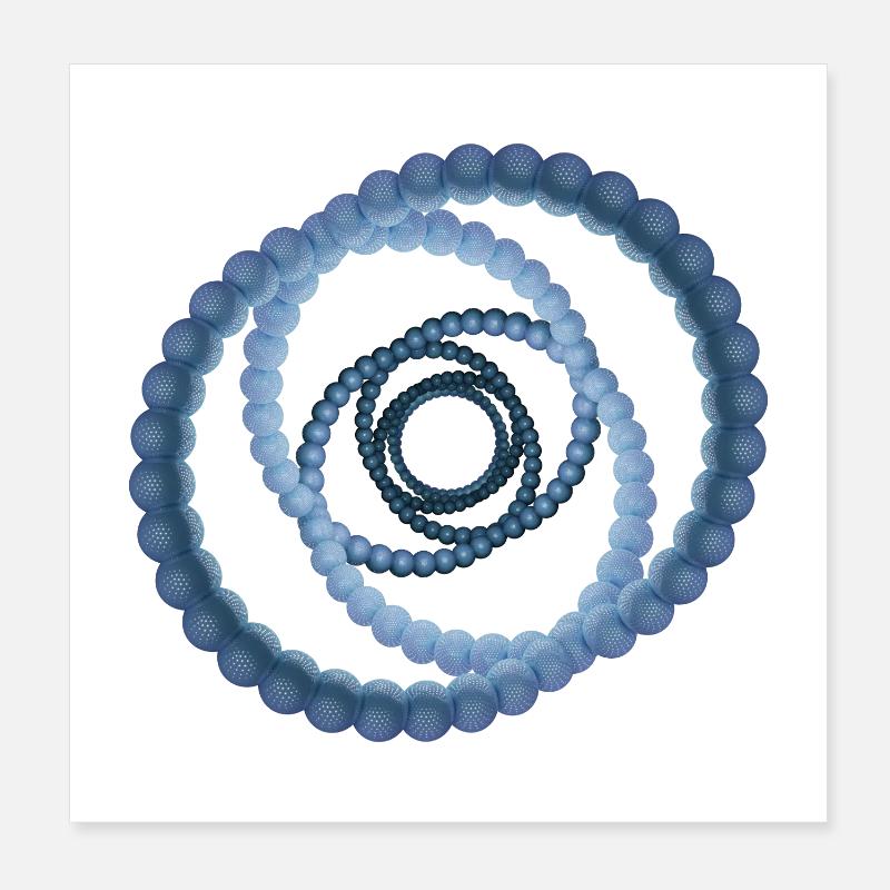 atom - cellular eight Poster 20x20 cm