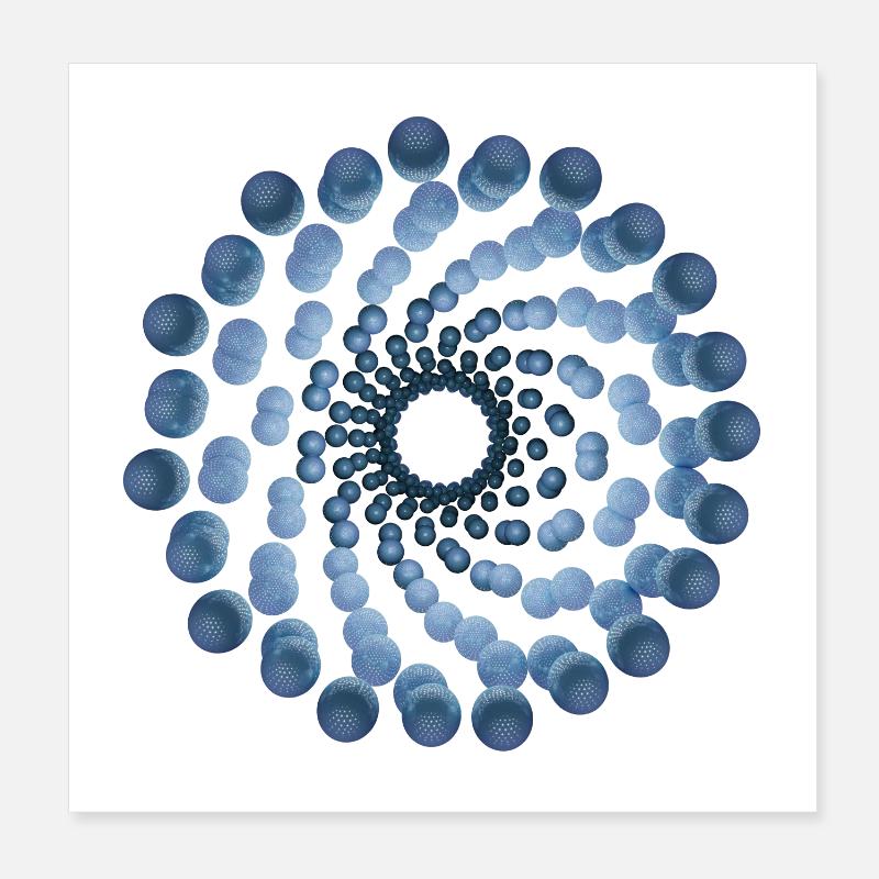 atomic cellular nine Poster 8" x 8" (20x20 cm)