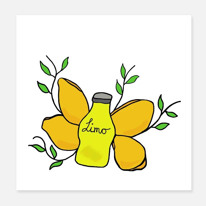 Limonade vintage Poster 20 x 20 cm
