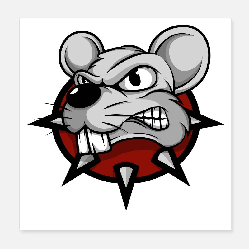 Maus Mäuse Mausi Mäuschen Ratte Haustier Tier Poster 20x20 cm