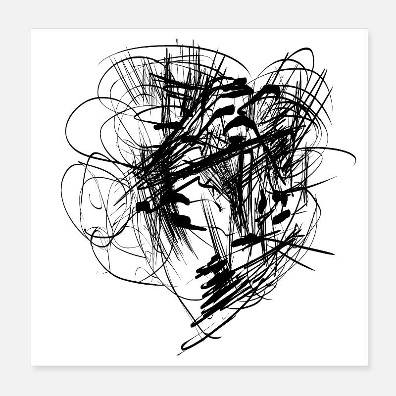 Abstract Poster 8" x 8" (20x20 cm)