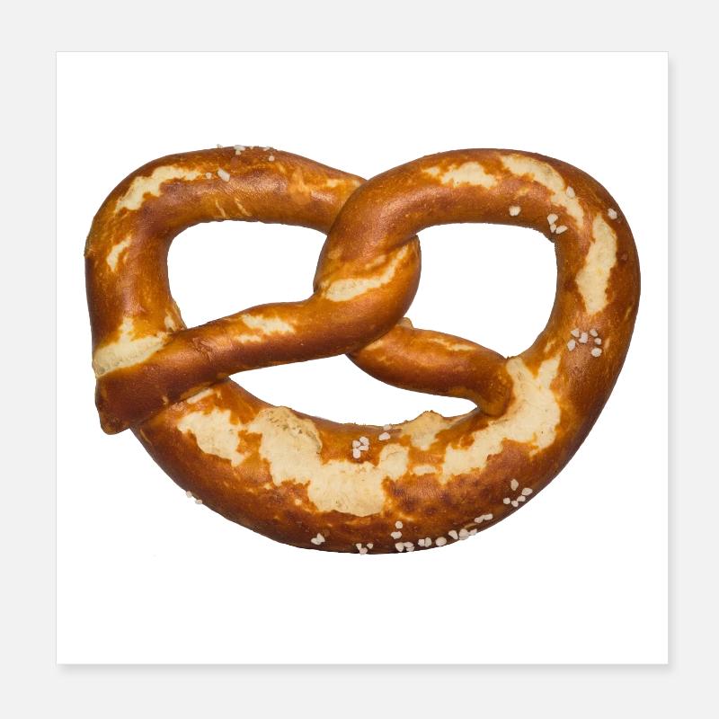 Knotenpretzel Muster Poster 20x20 cm