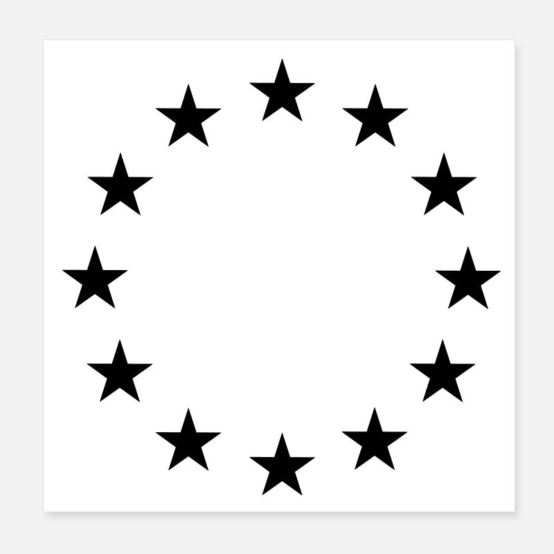 Étoiles Poster 20 x 20 cm