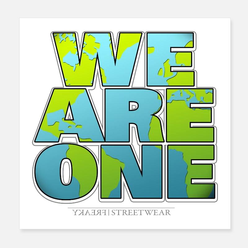 We are One Poster 20x20 cm