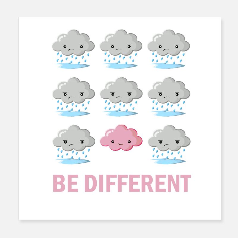 Be different Poster 8" x 8" (20x20 cm)