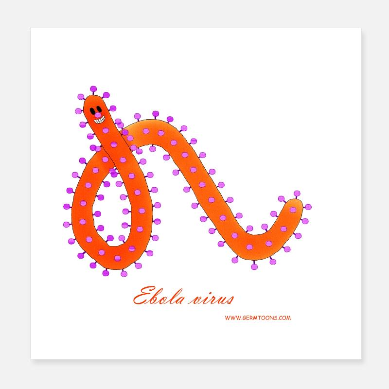 Ebola Virus Poster 20x20 cm
