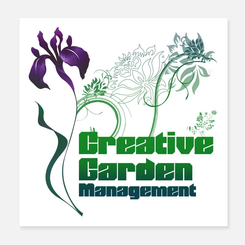 Gestion créative de jardin Poster 20 x 20 cm