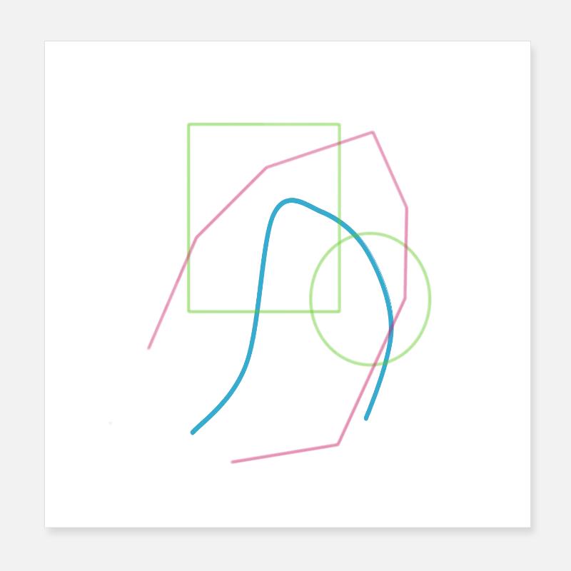 Muster abstrakt Poster 20x20 cm
