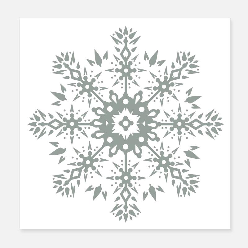 un ornement de flocon de neige Poster 20 x 20 cm