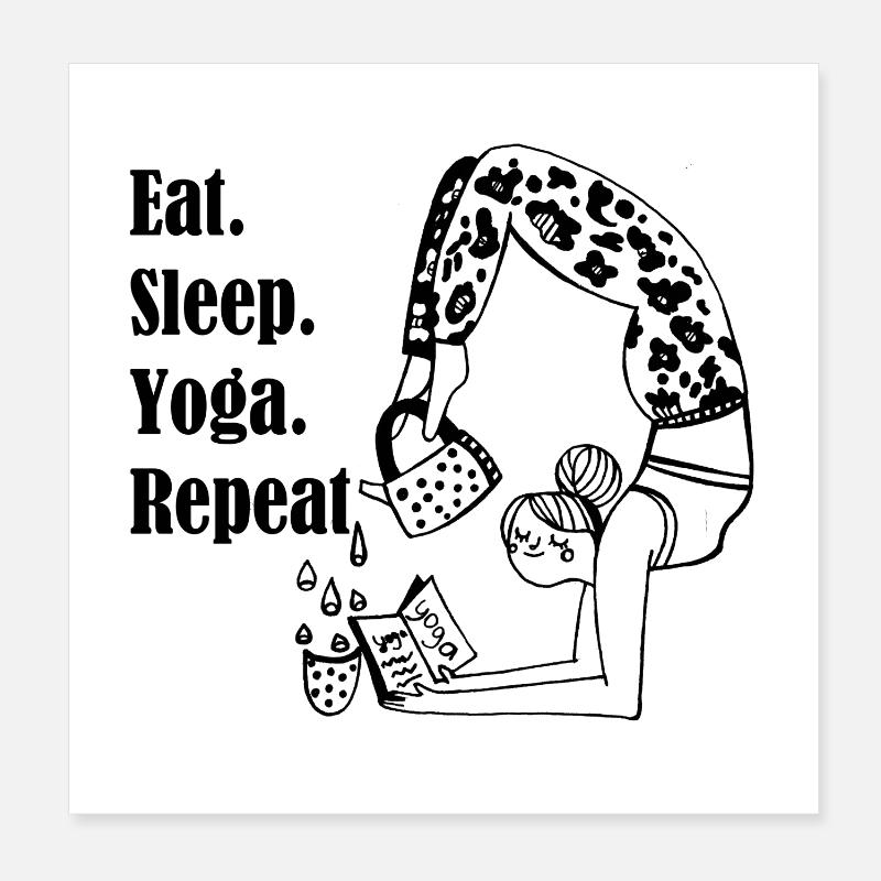 Yoga Poster 20x20 cm