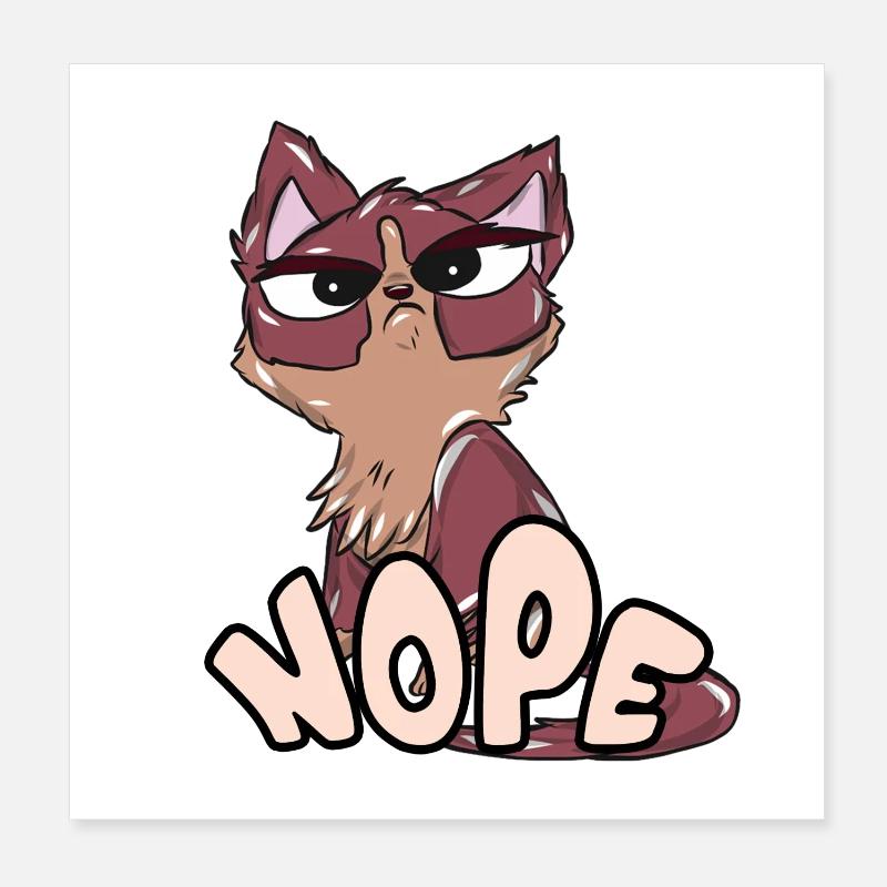 chat Poster 20 x 20 cm