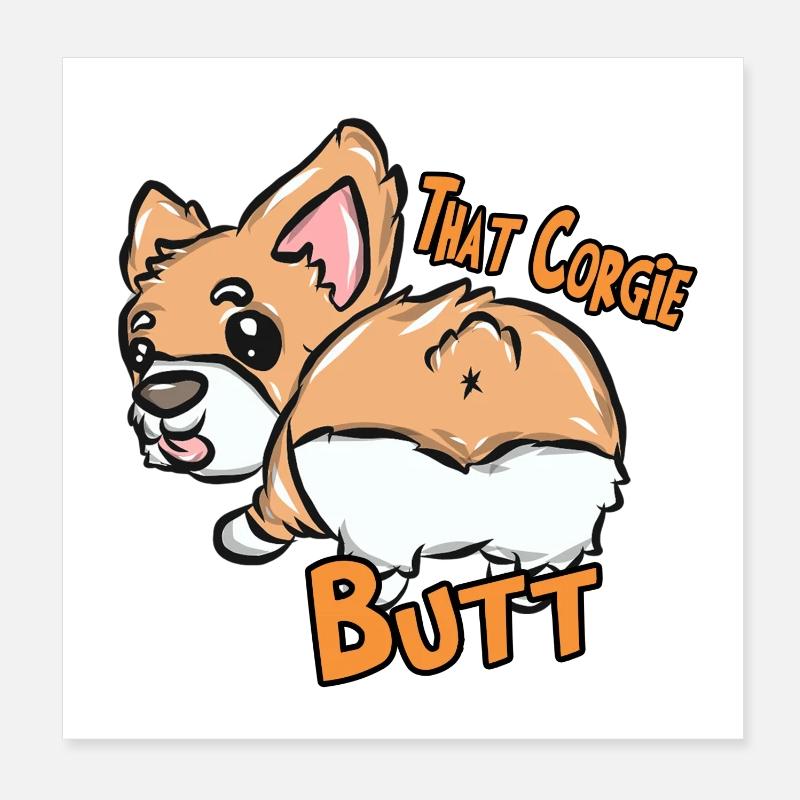 dog Poster 8" x 8" (20x20 cm)