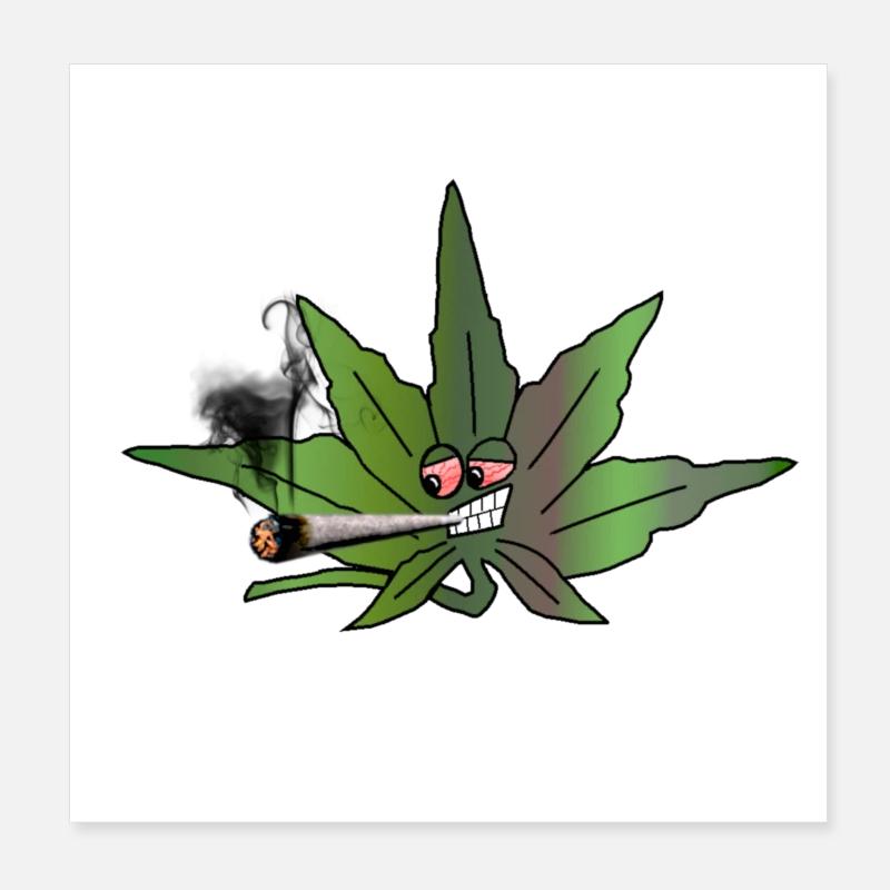 cannabis Poster 8" x 8" (20x20 cm)