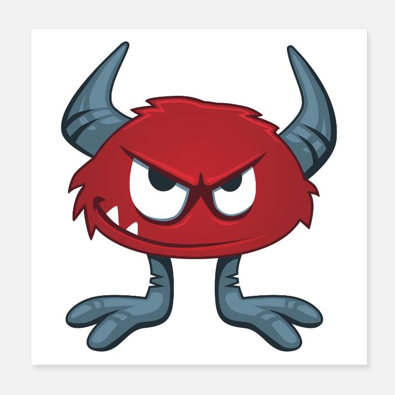 Monster Poster 20x20 cm