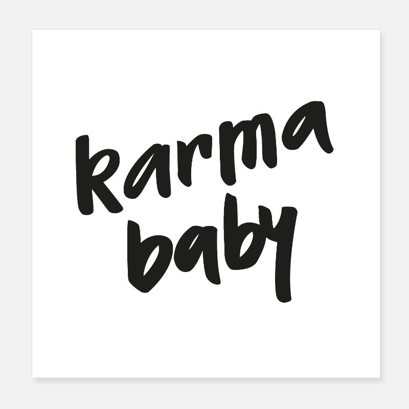 Karma bébé Poster 20 x 20 cm