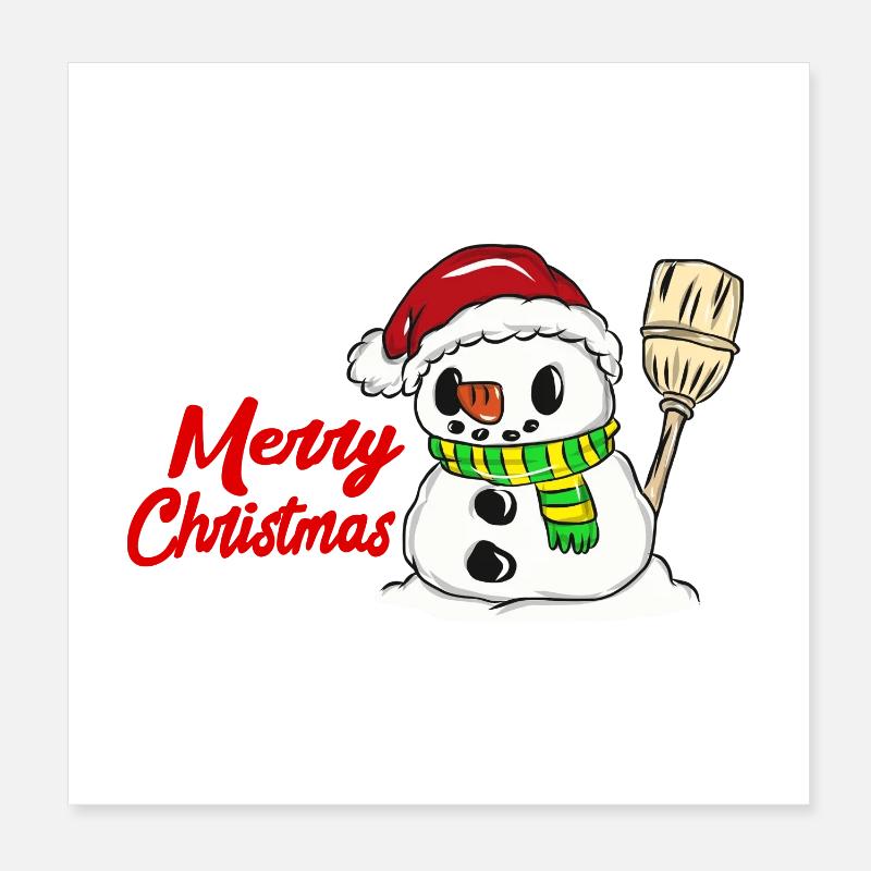 Christmas Poster 8" x 8" (20x20 cm)