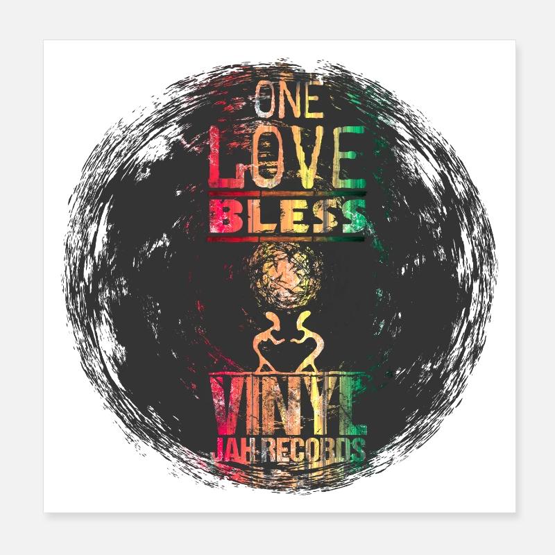 vinyle reggae Poster 20 x 20 cm
