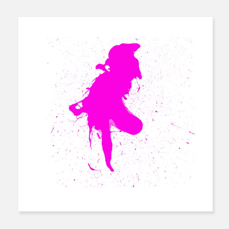 Farbfleck Poster 20x20 cm