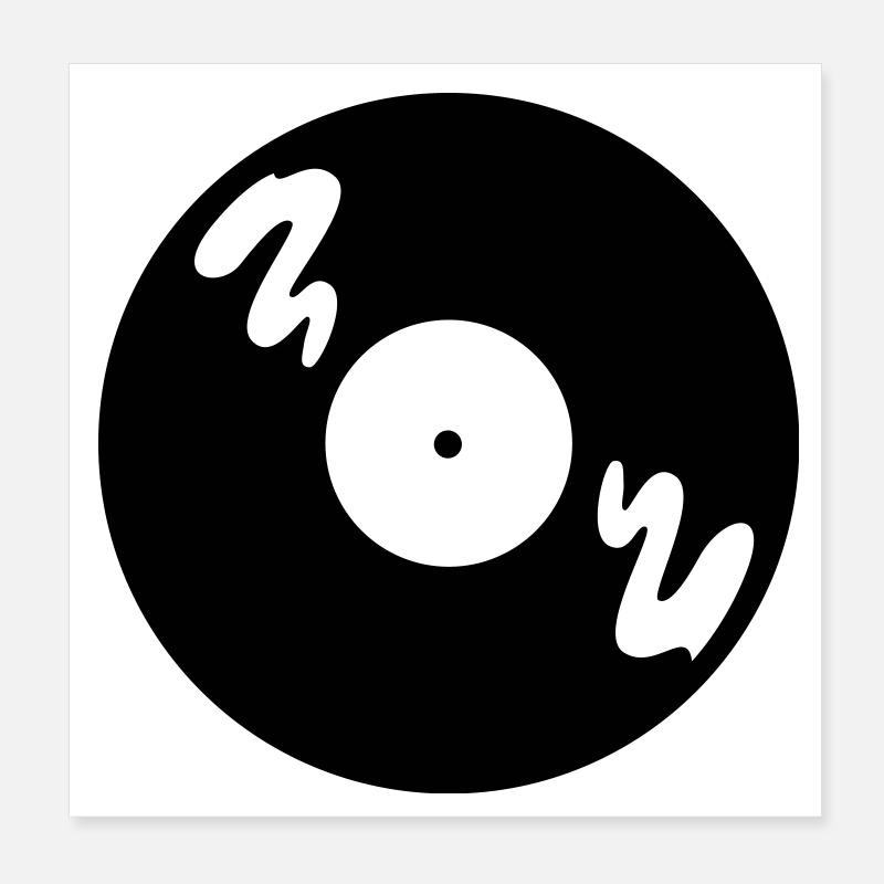 Musique Record Poster 20 x 20 cm