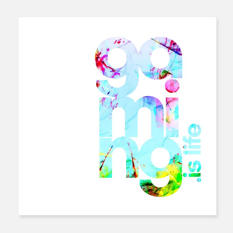 Gamer Poster 20 x 20 cm