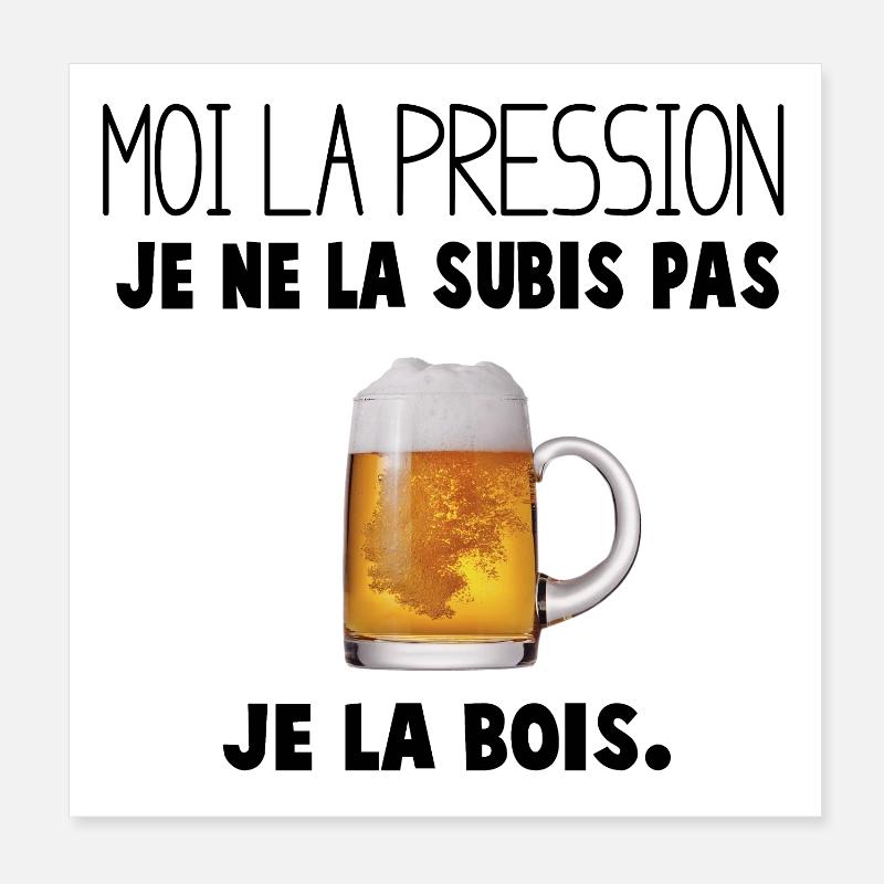 Mug à Biere Conception Unique Poster 20 x 20 cm