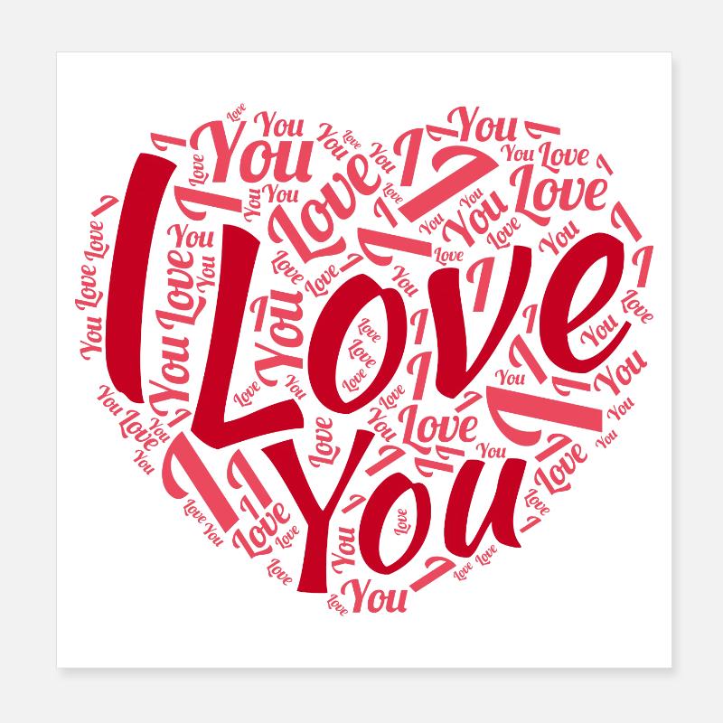 Valentine's day Poster 8" x 8" (20x20 cm)