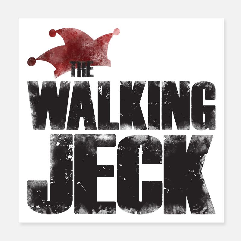 The Walking Jeck - Carnival Shirt Poster 8" x 8" (20x20 cm)