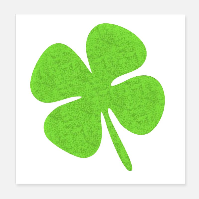 Kleeblatt Poster 20x20 cm