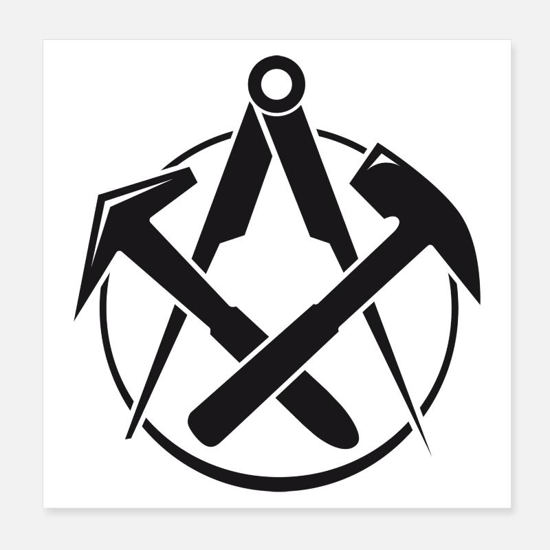 Couvreurs Guilde Poster 20 x 20 cm