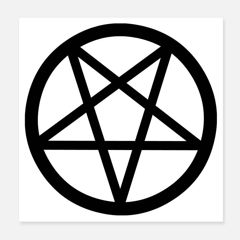 pentakel Poster 20x20 cm