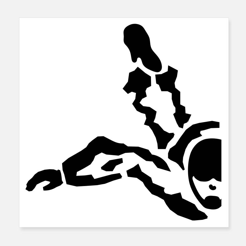 skydiver Poster 20x20 cm