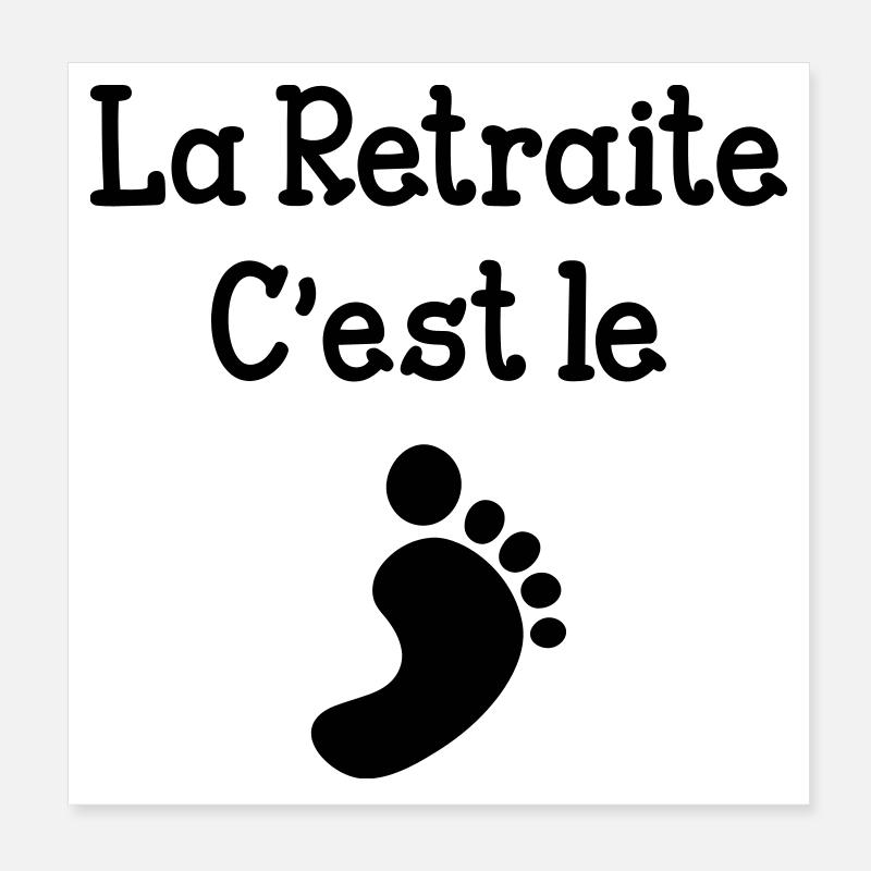 Retirement is great! Poster 8" x 8" (20x20 cm)