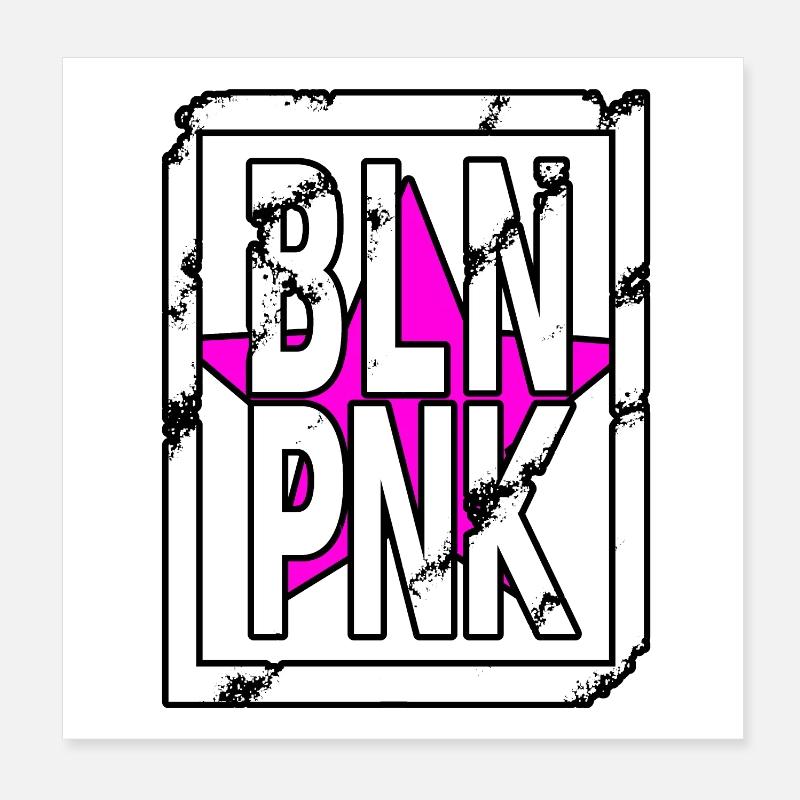 Expressive Bling Pink Design Poster 20x20 cm